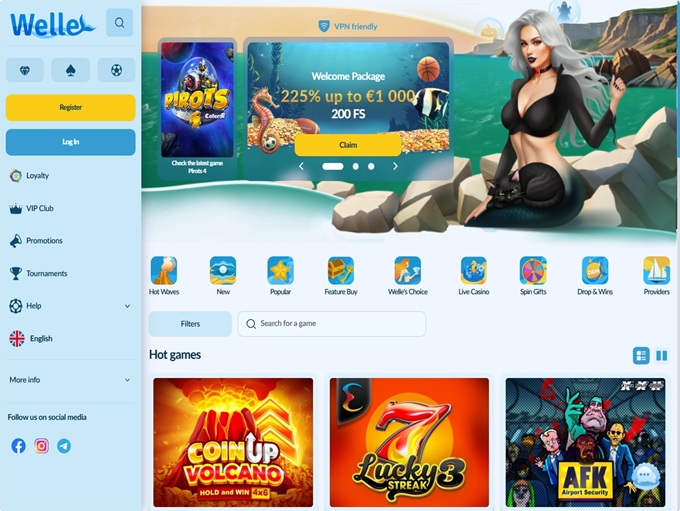 Welle Casino lobby
