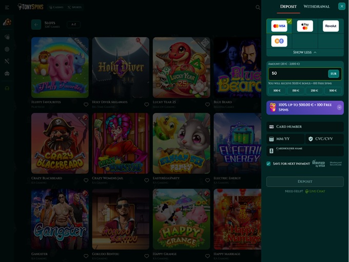 TonySpins screenshot 3