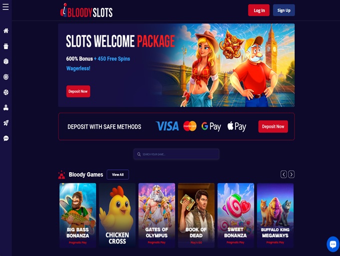 Bloody Slots lobby