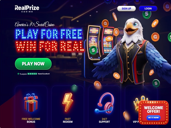 RealPrize Casino lobby