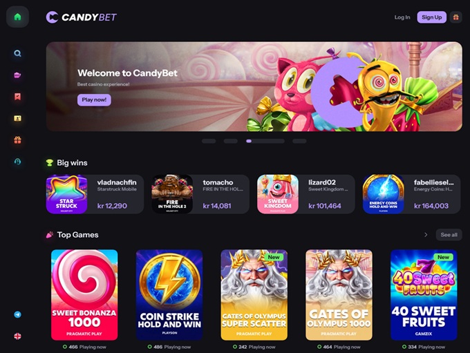 CandyBet lobby