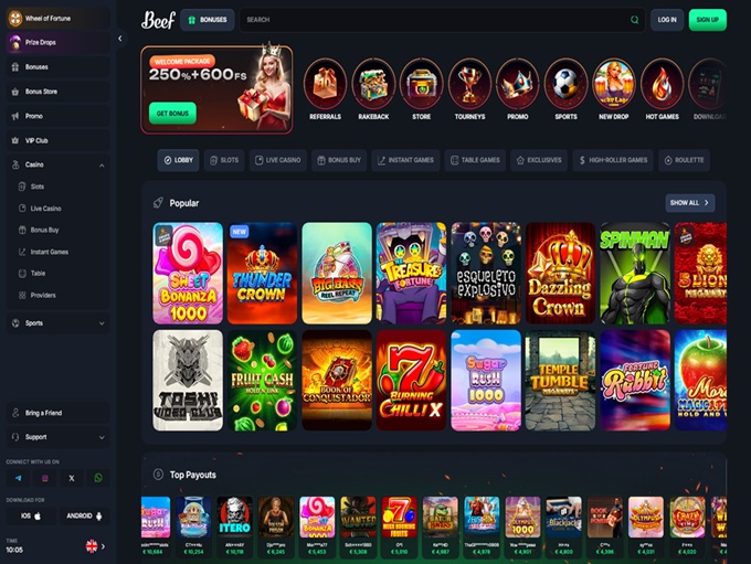 Beef Casino lobby