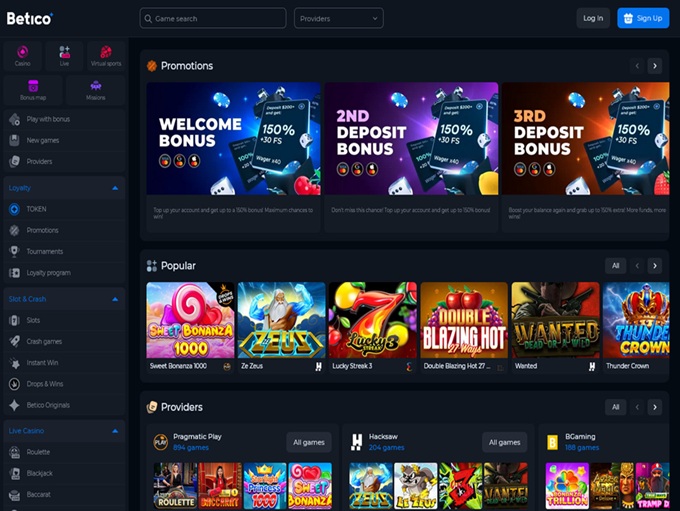 Betico Casino screenshot 1