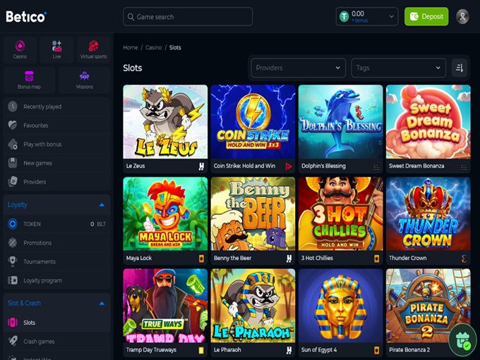 Betico Casino screenshot 2