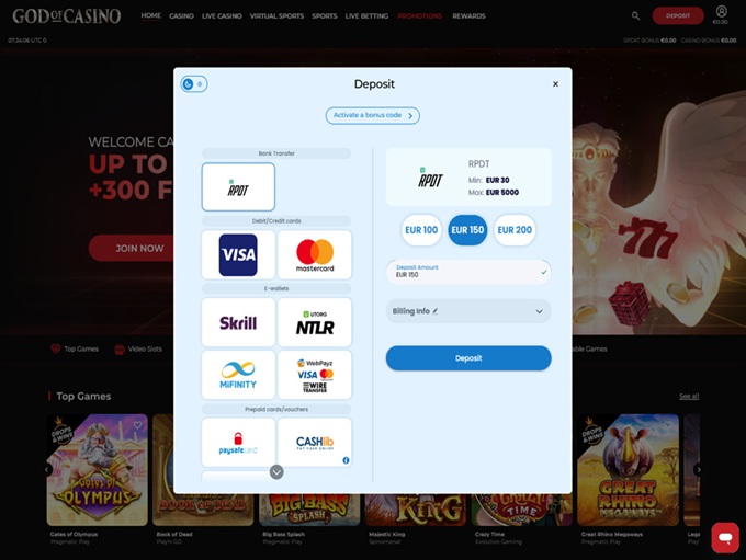 God Of Casino screenshot 3