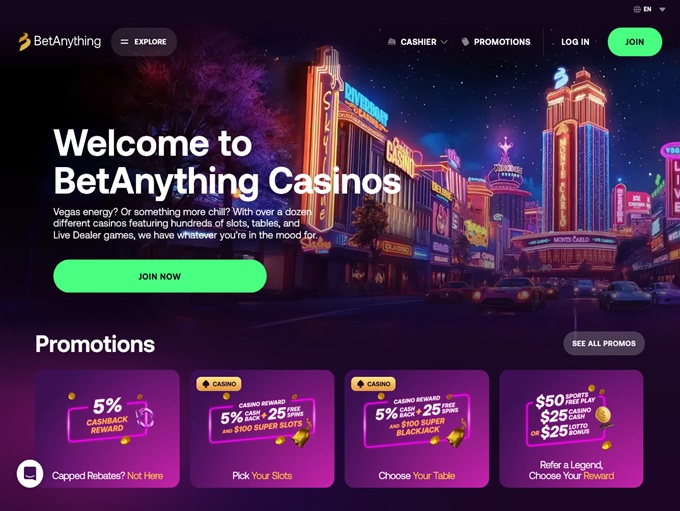 BetAnything lobby