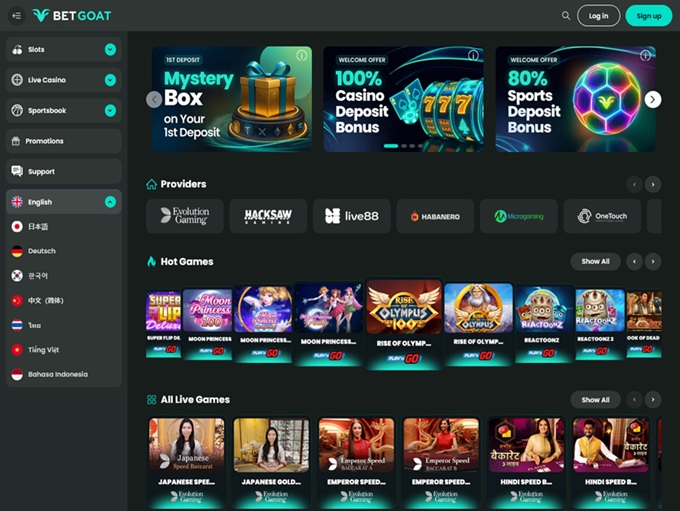 BETGOAT lobby