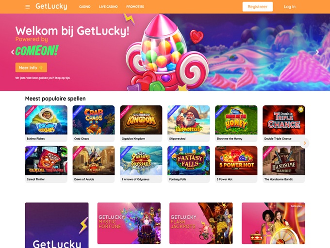 GetLucky.nl screenshot 1