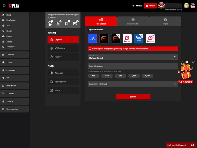 12Play Casino screenshot 3