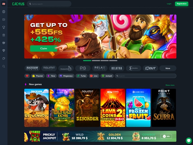 Cactus Casino screenshot 1