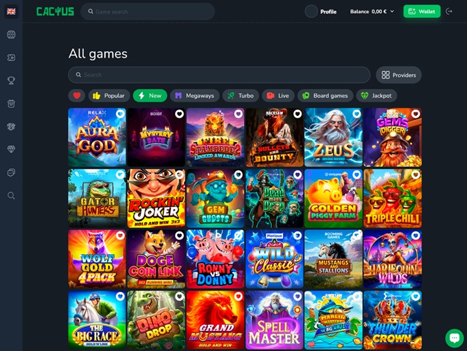 Cactus Casino screenshot 2