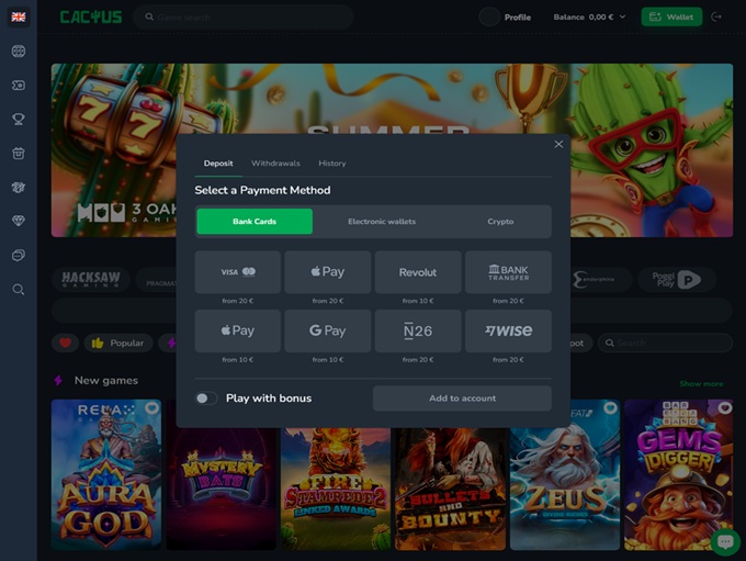 Cactus Casino screenshot 3