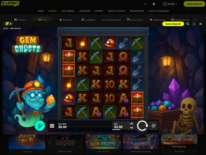Bluffbet screenshot 5