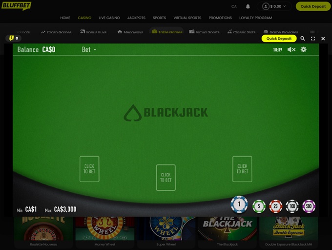 Bluffbet screenshot 6
