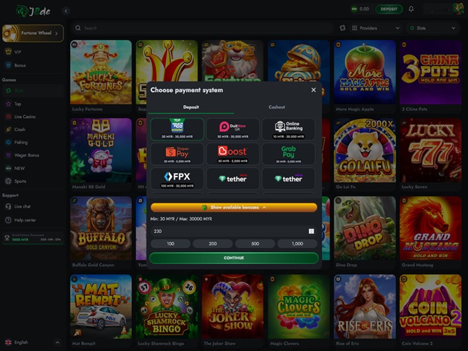 J8de Casino screenshot 4