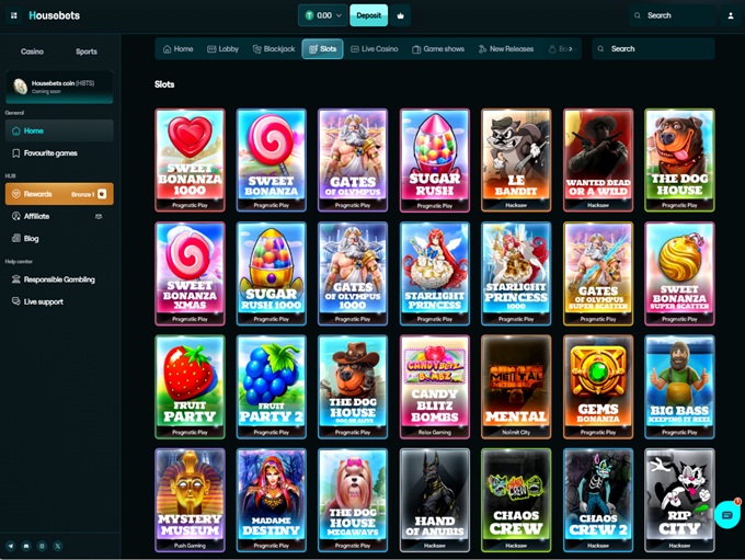 Housebets Casino screenshot 2