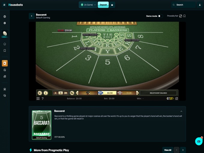 Housebets Casino screenshot 6