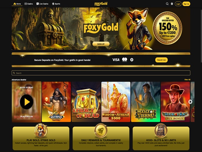 FoxyGold Casino screenshot 1
