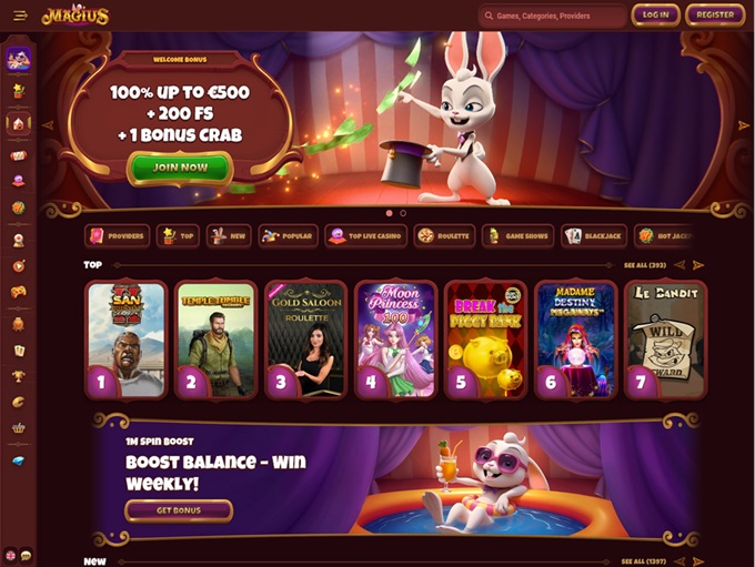 Magius Casino lobby