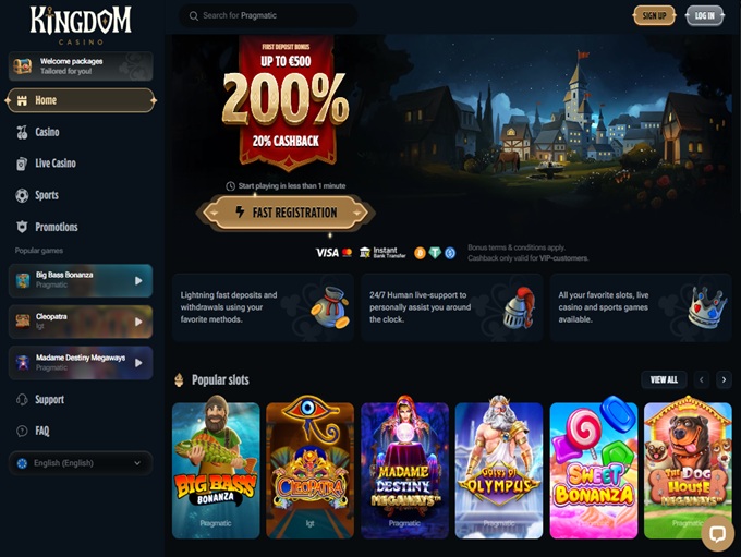 Kingdom Casino lobby