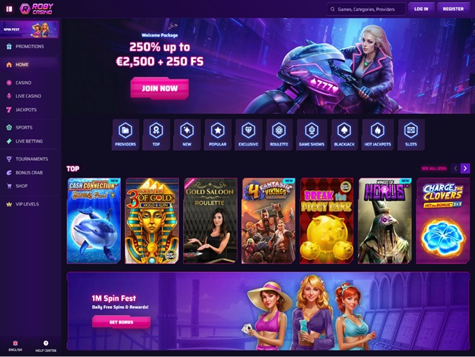 Roby Casino lobby