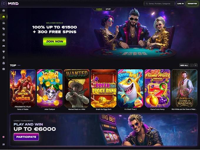 MadCasino lobby