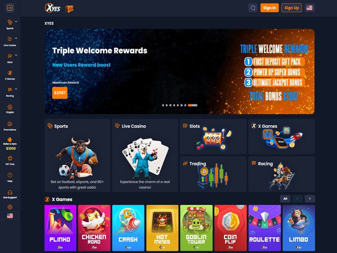 Xyes Casino screenshot 1