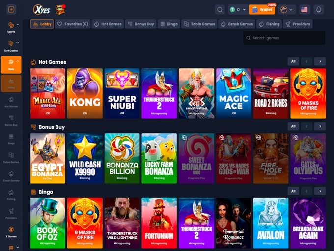 Xyes Casino screenshot 2