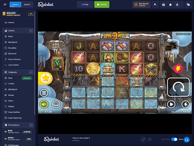 RainBet Casino screenshot 5