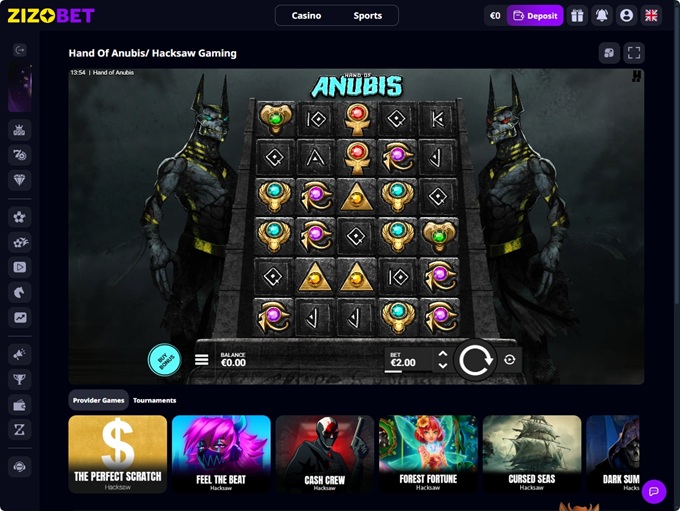 Zizobet Casino screenshot 4