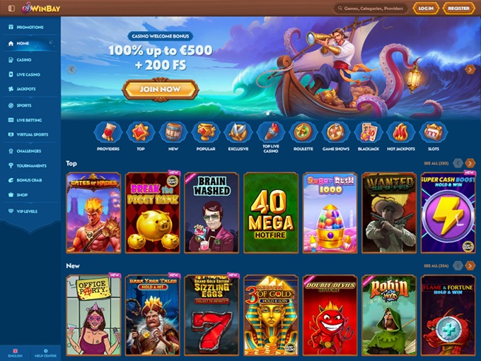 Winbay Casino screenshot 1