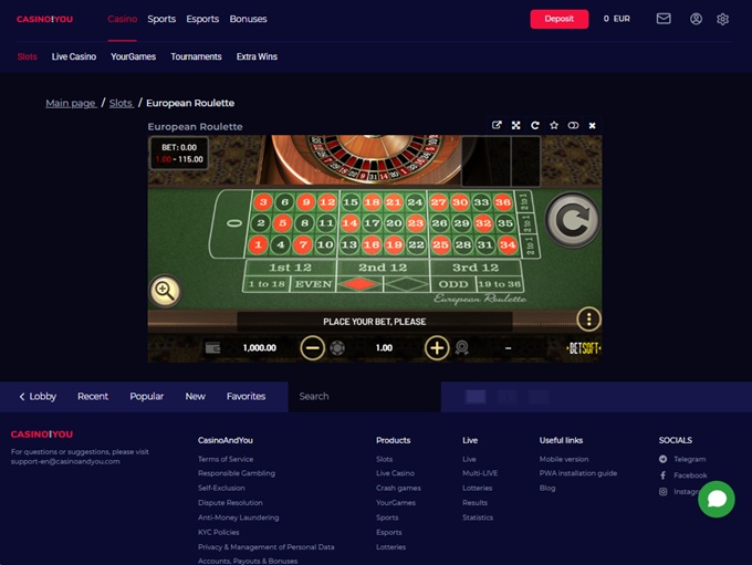 CasinoAndYou screenshot 6