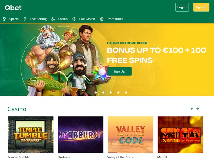 Qbet.com lobby