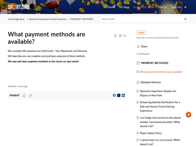 Sportzino screenshot 3