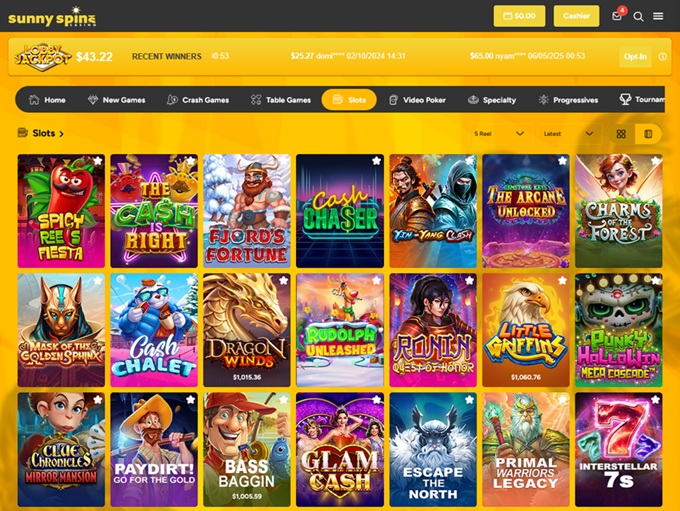 Sunny Spins Casino screenshot 2