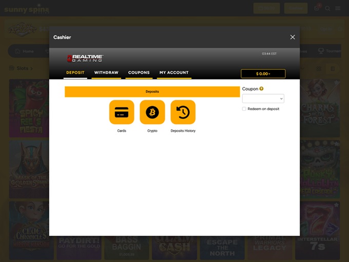Sunny Spins Casino screenshot 3