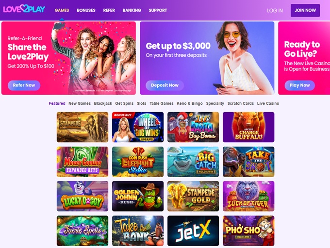 Love2Play Casino screenshot 1