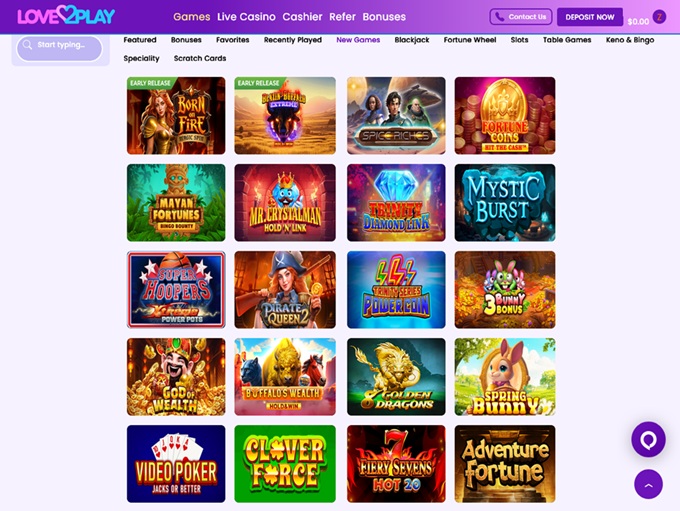 Love2Play Casino screenshot 2