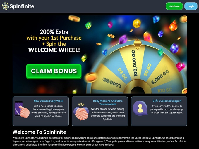 Spinfinite lobby