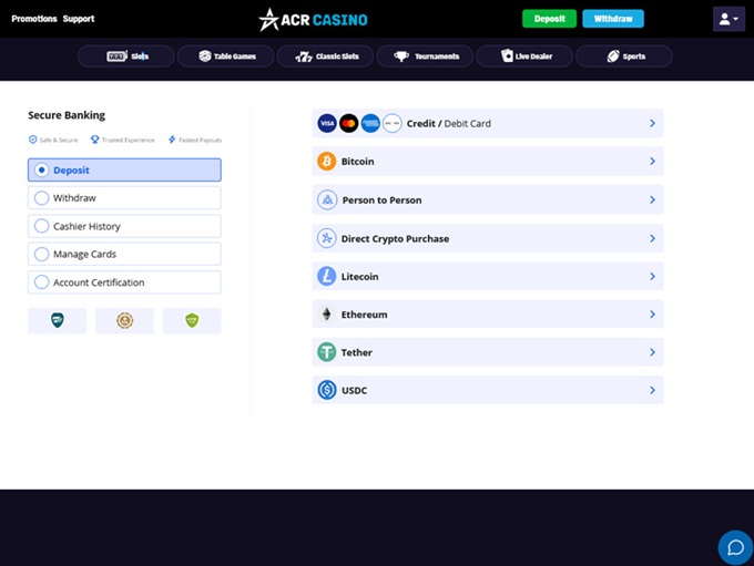 ACR Casino screenshot 3