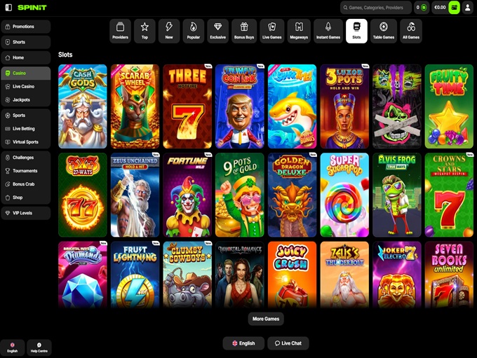 Spinit Casino screenshot 2