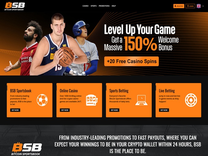 Bitcoin Sportsbook lobby