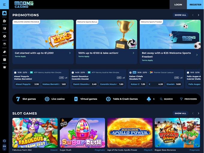 Moana Casino screenshot 1