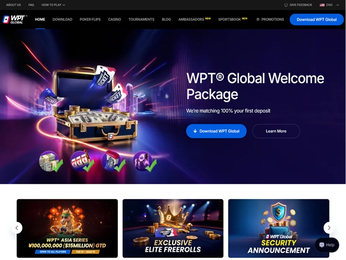 WPT Global Casino lobby