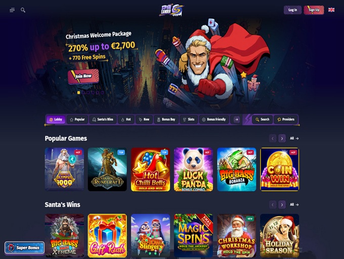 Spinlander Casino screenshot 1