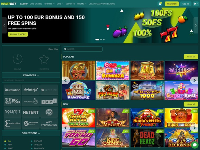 Vivatbet Casino screenshot 1
