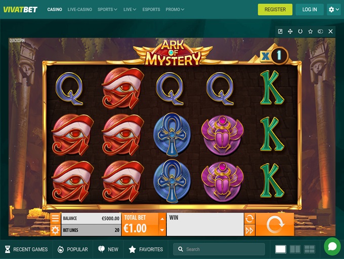 Vivatbet Casino screenshot 5