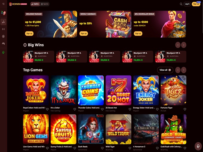 Roman Casino screenshot 1
