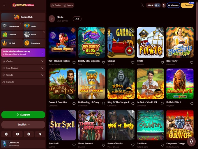 Roman Casino screenshot 2