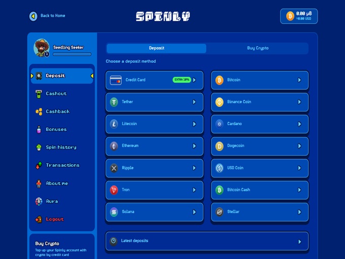 Spinly Casino screenshot 3